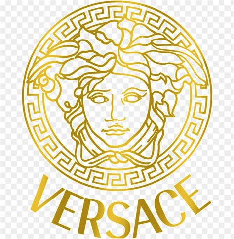 versace logo gold transparent|Versace svg logo.